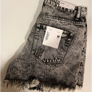 Vervet Acid Wash Mom Shorts